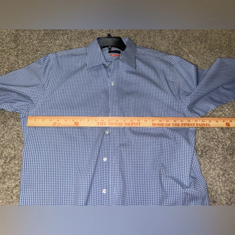 Van Heusen Blue Gingham Men's Shirt